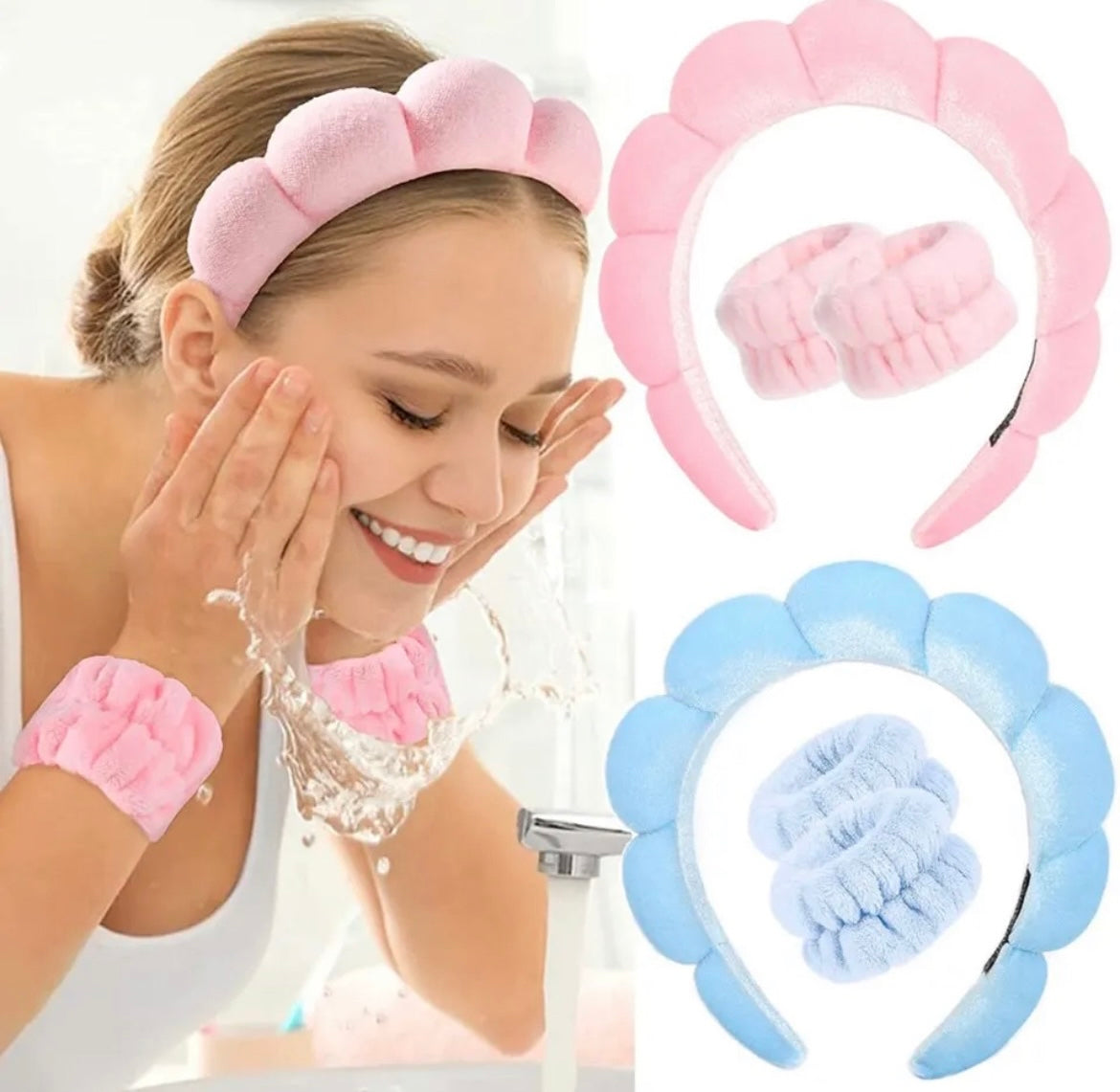 spa headband & wristbands